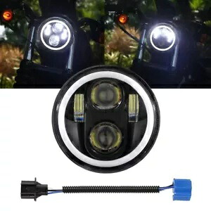 DOT 5-3/4インチ 5.75 DRL LED ヘッドライト ハイロービーム ヤマハ V-Star XVS 1100 950 650用 DOT 5-3/4\