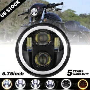 5.75 5-3/4 オートバイプロジェクター LED ライトヘッドライトホンダシャドウスピリット 1000 5.75 5-3/4 Motorcycle Projector LED Light Headlight For Honda Shadow Spirit 1000 【並行輸入品】