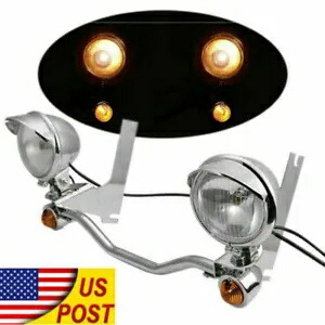 運転パッシングスポットライトハーレーエレクトラグライド用ターンシグナルライトランプバー Driving Passing Spot Lights Turn Signal Light Lamp Bar For Harley Electra Glide 【並行輸入品】