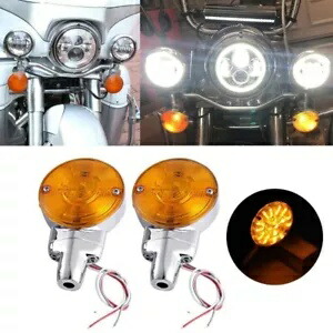 オートバイフラット LED ターンシグナルライトハーレーロードキングクラシック EFI FLHRCI Motorcycle Flat LED Turn Signal Light For Harley Road King Classic EFI FLHRCI 【並行輸入品】