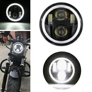 5.75インチ 5 3/4 LED ヘッドライトリング DRL ホンダシャドウエアロスピリット 750 VT VTX用 5.75\