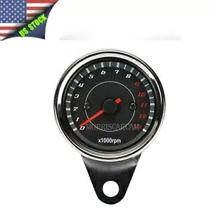 LED バックライトユニバーサルタコメータースピードメータータコゲージオートバイ米国 LED Back light Universal Tachometer Speedometer Tacho Gauge For Motorcycle US 【並行輸入品】
