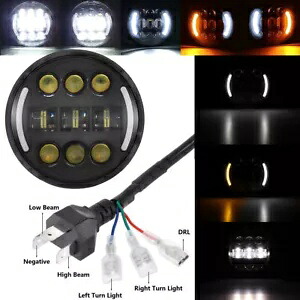 DOT 5-3/4インチ 5.75インチ LED ヘッドライト DRL 防水 優れた照明 インテリジェント DOT 5-3/4\