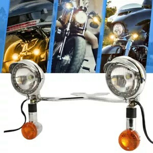 ハーレーエレクトラグライドウルトラクラシック用パッシングターンシグナルフォグスポットライトバー Passing Turn Signals Fog Spot Light Bar For Harley Electra Glide Ultra Classic 【並行輸入品】 42,900円