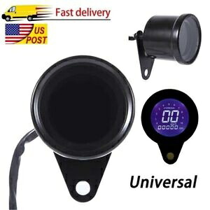 オートバイデジタル LED 液晶走行距離計スピードメータータコメーター燃料計カフェレーサー Motorcycle Digital LED LCD Odometer Speedometer Tachometer Fuel Gauge Cafe Racer 【並行輸入品】