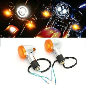 2x オートバイ弾丸ウインカーターンシグナルライトスズキブルバード S40 S50 2x Motorcycle Bullet Blinker Turn Signal Lights For Suzuki Boulevard S40 S50 【並行輸入品】