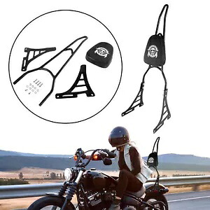オートバイ乗客バックレストシーシーバーパッド付きハーレースポーツスター 883 1200 XL Motorcycle Passenger Backrest Sissy Bar W/ Pad For Harley Sportster 883 1200 XL 【並行輸入品】