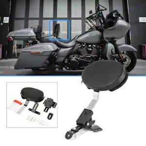 プラグインドライバーライダーシートバックレストバックレストハーレー 97-16 ロード/ストリートグライド用 Plug In Driver Rider Seat Backrest Back Rest For Harley 97-16 Road/Street Glide 【並行輸入品】