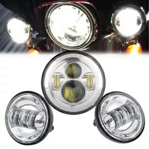 7 インチ LED ヘッドライト + 4.5 インチ パッシング ライト ハーレー エレクトラグライド ウルトラ クラシック US 用 7\