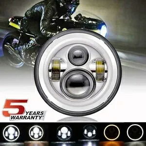 DOT 7 インチオートバイ LED ヘッドライトハイロービームハーレーストリートグライド FLD に適合 DOT 7 inch Motorcycle LED Headlight Hi-Lo Beam Fits For Harley Street Glide FLD 【並行輸入品】