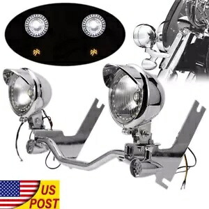 オートバイ通過ターンシグナルランプ運転フォグスポットライトバーキットハーレー用 Motorcycle Passing Turn Signals Lamps Driving Fog Spot Lights Bar Kit For Harley 【並行輸入品】 49,500円