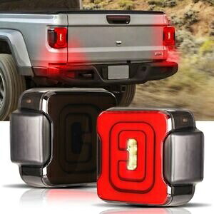 スモーク LED テールライト 18-22 ジープラングラー JL リバース/ウインカー/ランニングランプ用 Smoke LED Tail Light For 18-22 Jeep Wrangler JL Reverse/Turn Signal/Running Lamp 【並行輸入品】