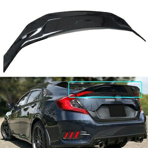 2016-2020 ホンダ シビック 4DR セダン光沢のある黒のリアトランクウイングスポイラー For 2016-2020 Honda Civic 4DR Sedan Glossy Black Rear Trunk Wing Spoiler 【並行輸入品】