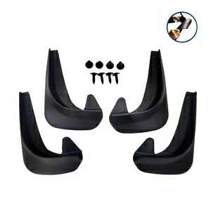マッドフラップスプラッシュガードを装着した車のフロント&リアフェンダーに適合 4個 Fits For Car Front & Rear Fender Wearing Mud Flaps Splash Guards 4pcs 【並行輸入品】