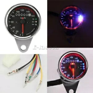 オートバイ LED デジタル LCD スピードメーター走行距離計タコメーターハーレースズキ用 Motorcycle LED Digital LCD Speedometer Odometer Tachometer For Harley Suzuki 【並行輸入品】