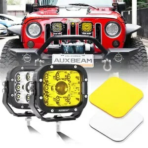 Auxbeam 5インチ スーパー スポット オフロード フォグランプ トラック ジープ ポラリス GMC フォード バンパー用 Auxbeam 5in Super Spot Offroad Fog Light for Truck Jeep Polaris GMC Ford Bumper 【並行輸入品】