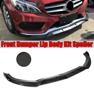 ベンツ W205 C250 C300 C350 スポーツ 2015-2018 フロントバンパーリップボディキットスポイラー For Benz W205 C250 C300 C350 Sport 2015-2018 Front Bumper Lip Body Kit Spoiler 【並行輸入品】