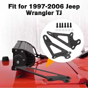 ペア 22 インチ LED ライトバーフード取付ブラケットジープラングラー TJ 1997-2006 pair 22 inch LED Light Bar Hood Mounting Brackets For Jeep Wrangler TJ 1997-2006 【並行輸入品】
