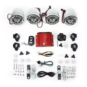 オートバイの Bluetooth ワイヤレス 4 スピーカーオーディオシステムステレオ MP3 UTV スクーター用 Motorcycle bluetooth Wireless 4 Speaker Audio System Stereo MP3 For UTV Scooter 【並行輸入品】 45,045円