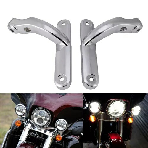 補助ライトスポットフォグランプターンシグナルブラケットハーレーストリートグライド 94-22 Auxiliary Light Spot Fog Light Turn Signal Bracket For Harley Street Glide 94-22 【並行輸入品】