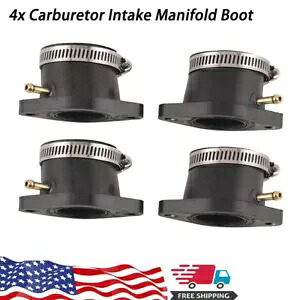 4X キャブレター インテーク マニホールド ブーツ ヤマハ XJ650 マキシム XJ750 Seca 1981-1983用 4X Carburetor Intake Manifold Boots for Yamaha XJ650 Maxim XJ750 Seca 1981-1983 【並行輸入品】