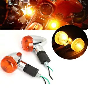 2 個ターンシグナルライトアンバーハーレーダイナスーパーグライドカスタム EFI FXDCI スモール 2Pcs Turn Signal Lights Amber For Harley Dyna Super Glide Custom EFI FXDCI Small 【並行輸入品】