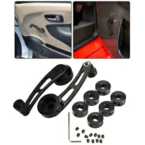 ペアウィンドウクランクハンドルワインダービレットアルミユニバーサルカーワゴンドアワインダー PAIR Window Crank Handle Winder Billet Aluminum Universal Car Wagon Door Winder 【並行輸入品】