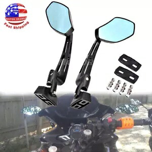 2X ユニバーサルレースリアビューミラーヤマハ FZR YZF 600 600R R1 R6 R6S モーター用 2X Universal Race Rear view Mirrors for Yamaha FZR YZF 600 600R R1 R6 R6S Motor 【並行輸入品】