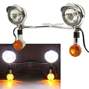 通過スポットライトバーホンダ VT シャドウスピリットエアロエース VLX 600 750 1100 1800 Passing Spot Light Bar For Honda VT Shadow Spirit Aero ACE VLX 600 750 1100 1800 【並行輸入品】