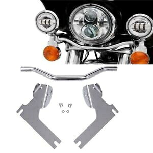 ハーレーバイク用パッシングターンシグナルランプドライビングフォグスポットライトブラケットバー Passing Turn Signal Lamp Driving Fog Spot Light Bracket Bar For Harley Motorcycl 【並行輸入品】