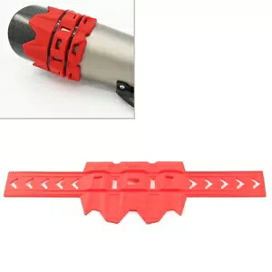 排気テールパイプガードプロテクターカバーアクセサリーユニバーサルオートバイレッド Exhaust Tail Pipe Guard Protector Cover Accessories Universal Motorcycle Red 【並行輸入品】