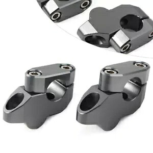 オートバイのハンドルバー バーエクステンション バック移動アップハンドルバーライザー チタン 2本 Motorcycle Handlebar Bar Extension Back Moved Up Handle Bar Riser Titanium 2pcs 【並行輸入品】