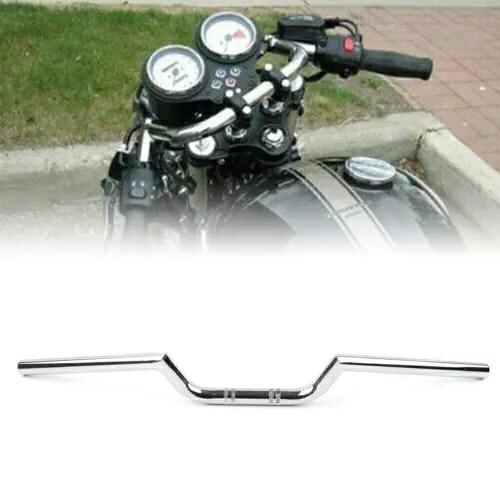 フィット カフェ レーサー 7/8 インチ クラブマン ハンドルバー ハンドルバー ユニバーサル オートバイ シルバー Fit Cafe Racer 7/8\