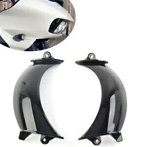 フロントヘッドライトフェアリングベントブロック閉鎖ハーレーロードグライド FLTRX 15-23 2pc Front Headlight Fairing Vent Block Closure For Harley Road Glide FLTRX 15-23 2pc 【並行輸入品】
