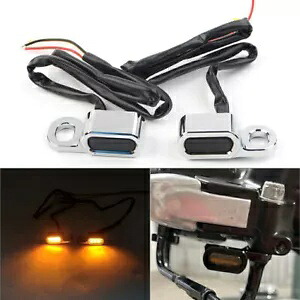 ハーレーツーリングストリートグライド 2014-20 LED ターンシグナルインジケーターランニングランプ用 For Harley Touring Street Glide 2014-20 LED Turn Signal Indicator Running Lamp 【並行輸入品】