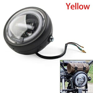 12V 5.75インチ LED イエロー ヘッドライト Hi/Lo DRL コールマン ct200u-ex bt200x ミニバイク用 12V 5.75\