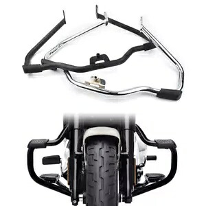 ハーレー ソフテイル 2018-23 口ひげ安全スチール エンジン ガード ハイウェイ クラッシュ バーに適合 fit Harley Softail 2018-23 Mustache Safety Steel Engine Guard Highway Crash Bar 【並行輸入品】