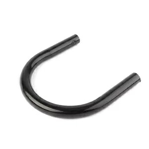 後部座席 フープ ループ フレーム トリム カフェ レーサー ブラック ステンレススチール ユニバーサル 230mm Rear Seat Hoop Loop Frame Trim Cafe Racer Black Stainless Steel Universal 230mm 【並行輸入品】