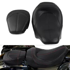 ツーリング ロード グライド 2009-2022 運転席助手席ピリオンシート ロープロファイル ブラック For Touring Road Glide 2009-2022 Driver Passenger Pillion Seat Low-Profile Black 【並行輸入品】