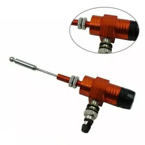 M10x1.25MM 油圧クラッチマスターシリンダーロッドブレーキポンプオレンジユニバーサル M10x1.25MM Hydraulic Clutch Master Cylinder Rod Brake Pump orange Universal 【並行輸入品】