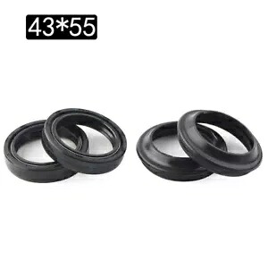 4x 43X55-9.5 MM フロントフォークダンパーショックアブソーバーフォークダストオイルシールオートバイ 4x 43X55-9.5 MM Front Fork Damper Shock Absorber Fork Dust Oil Seal Motorcycle 【並行輸入品】