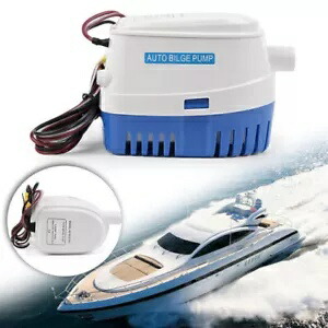1100GPH 12V マリンボート自動ビルジポンプ RV 水中ウォーターポンプ車 1100GPH 12V Marine Boat Automatic Bilge Pump RV Submersible Water Pump Car 【並行輸入品】