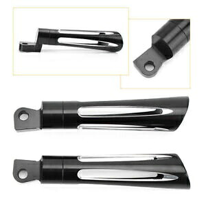 CNC フットペグ ハーレー ダイナ FSX FXSB スポーツスター XL1200 XG500 750 アルミニウム ブラックに適合 CNC Footpegs Fit Harley Dyna FSX FXSB Sportster XL1200 XG500 750 Aluminum Black 【並行輸入品】