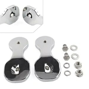 ハーレーツーリングストリートグライド 2014-21 バックミラーブラケットアダプターシルバー For Harley Touring Street Glide 2014-21 Rearview Mirror Brackets Adapter Silver 【並行輸入品】