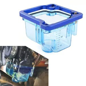 キャブレターボトムフロートボウルプラスチックシェル I/II/III 炭水化物透明ブルー Carburetor Bottom Float Bowl Plastic Shell For I/II/III Carb Transparent Blue 【並行輸入品】
