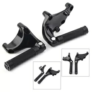 ハーレー SuperLow XL883L XL1200T 14-21 BK 後部乗客フットペグフットレストキット用 For Harley SuperLow XL883L XL1200T 14-21 BK Rear Passenger Foot Peg Footrest Kit 【並行輸入品】