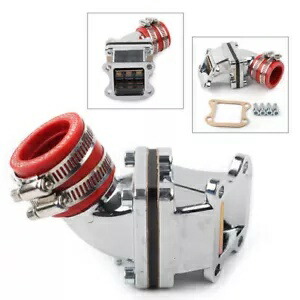 ホンダ DIO 50 17 18 27 28 期間キャブレター吸気インターフェイスバルブオレンジに適合 Fit Honda DIO 50 17 18 27 28 Period Carburetor Intake Interface Valve Orange 【並行輸入品】