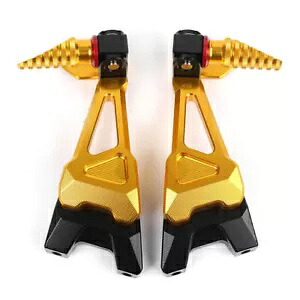 リアセットフットペグヤマハ YZF R6 2006 - 2016 ゴールドカラーアルミ合金 Rear Sets Foot Pegs For Yamaha YZF R6 2006 - 2016 Gold Color Aluminum Alloy 【並行輸入品】