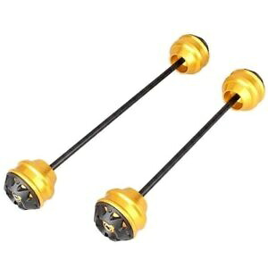フロントリアアクスルフォーククラッシュスライダープロテクターヤマハ R25 / R3 2015 16 イエロー Front Rear Axle Fork Crash Sliders Protector For Yamaha R25 / R3 2015 16 Yellow 【並行輸入品】