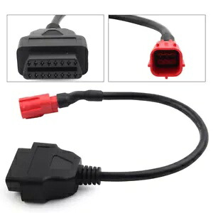 ホンダ 6 ピンに 16 ピン OBD2 コネクタ診断ケーブルアダプタオートバイ For Honda 6 Pin to 16 Pin OBD2 Connectors Diagnostic Cable Adapter Motorcycle 【並行輸入品】